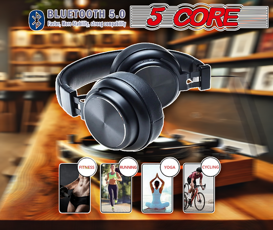 5Core Bluetooth Headphones Wireless Noise Cancelling Audifonos Inalambricos