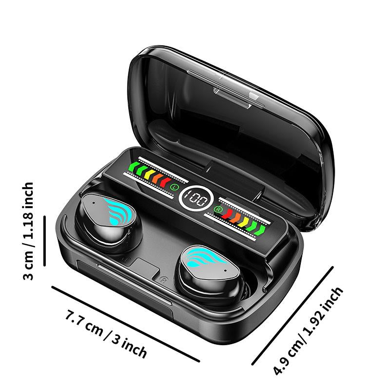 Wireless Earbuds , Bluetooth 5.3 Headphones, Type-C Fast Charging Case, Stereo Wireless In-Ear Headphones for Phone Tablet TV Business Sport In-Ear Headphones, Gaming Headset Ear Microphone Earphones