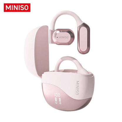 Christmas MINISO X38 Wireless Open Earbud, Noise Cancelling Headphone with Microphone, Hifi Stereo Noise Cancelling Sports Headphone for Electronic Devices