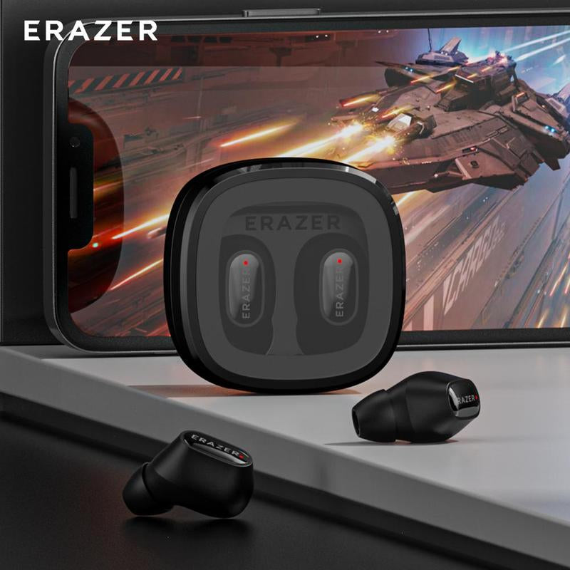 Erazer XT62PRO Wireless Bluetooth-Compatible Earphone, In-Ear Design Earphone with Mic for Gaming, Sports, Running, Gaming Headset for Men & Women, Wireless Earbuds